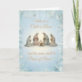 Weihnachtsdesign mit christlichem Thema Karte