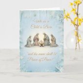 Weihnachtsdesign mit christlichem Thema Karte (Gelbe Blume)