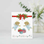 Weihnachtsdesign mit Engeln (Stehend Vorderseite)