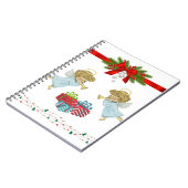 Weihnachtsdesign mit Engeln Notizblock (Linke Seite)
