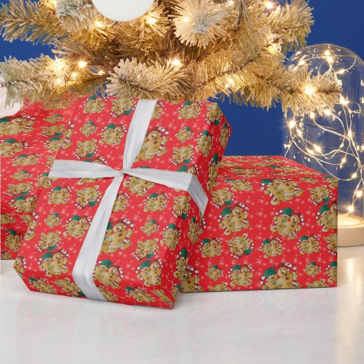 Weihnachtsdesign mit Lebkuchen Geschenkpapier (Feiertage)