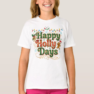 Weihnachtsdesign mit Lebkuchen und Schnee T-Shirt