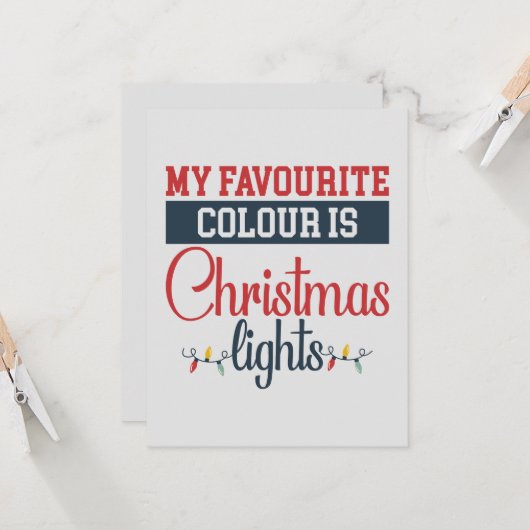 Weihnachtsdesign mit Lichtern (Vorderseite/Rückseite Beispiel)