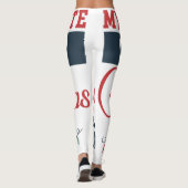 Weihnachtsdesign mit Lichtern Leggings (Rückseite)
