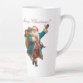 Weihnachtsdesign mit personalisiertem Vintage-Weih Milchtasse