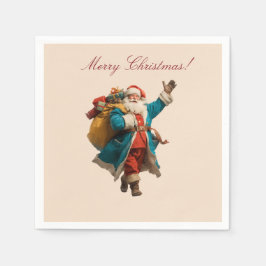 Weihnachtsdesign mit personalisiertem Vintage-Weih Serviette