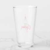 Weihnachtsdesign mit Sternen Glas (Rückseite)