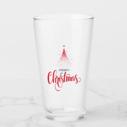 Weihnachtsdesign mit Sternen Glas (Vorderseite)