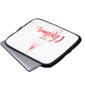 Weihnachtsdesign mit Sternen Laptopschutzhülle (Vorne Knopf)