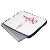 Weihnachtsdesign mit Sternen Laptopschutzhülle (Vorne Knopf)