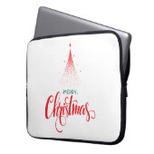 Weihnachtsdesign mit Sternen Laptopschutzhülle (Vorderseite Links)
