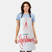 Weihnachtsdesign mit Sternen Schürze (Getragen)