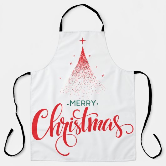 Weihnachtsdesign mit Sternen Schürze (Vorderseite)