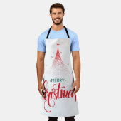 Weihnachtsdesign mit Sternen Schürze (Getragen)