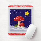 Weihnachtsdesign Pilze Mousepad (Mit Mouse)