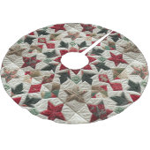 Weihnachtsdesign Polyester Weihnachtsbaumdecke (Schrägansicht)