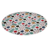 Weihnachtsdesign Schneidebrett (Ecke)