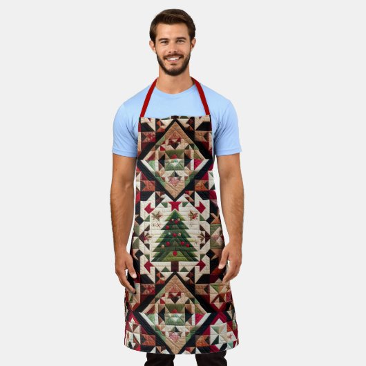 Weihnachtsdesign Schürze (Getragen)