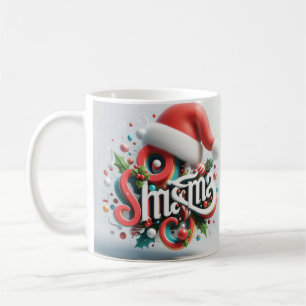 Weihnachtsdesign-Tasse Festliches Design Kaffeetasse