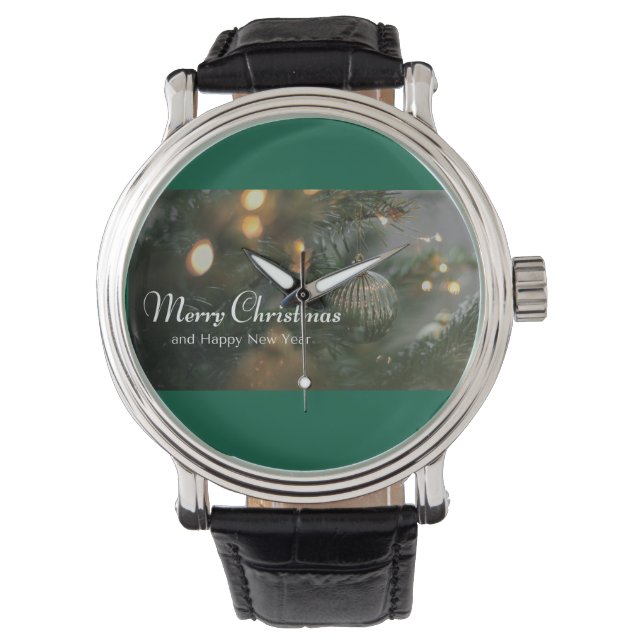 Weihnachtsdesign-Uhren  Armbanduhr (Vorderseite)