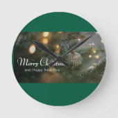 Weihnachtsdesign-Uhren Runde Wanduhr (Vorderseite)