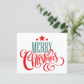Weihnachtsdesign und Sterne (Stehend Vorderseite)