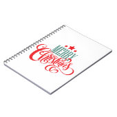 Weihnachtsdesign und Sterne Notizblock (Linke Seite)