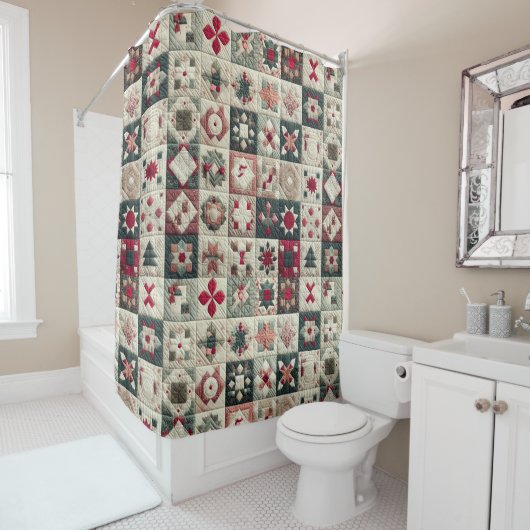 Weihnachtsdesigns Duschvorhang (Beispiel)