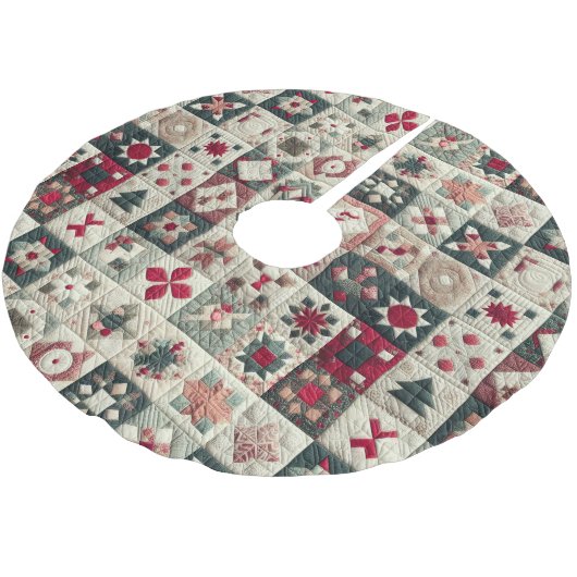 Weihnachtsdesigns Polyester Weihnachtsbaumdecke (Schrägansicht)