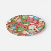 Weihnachtsdessert Pappteller (Schrägansicht)