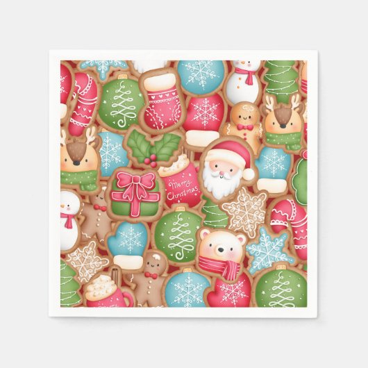 Weihnachtsdessert Serviette (Vorderseite)