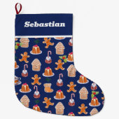 Weihnachtsdesserts Großer Weihnachtsstrumpf (Vorderseite)