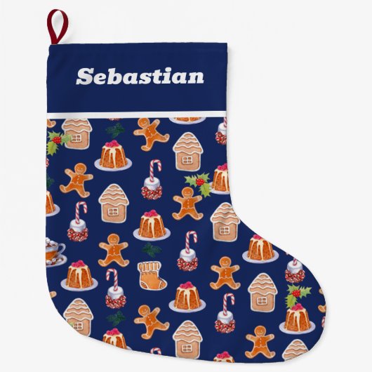 Weihnachtsdesserts Großer Weihnachtsstrumpf (Vorderseite)