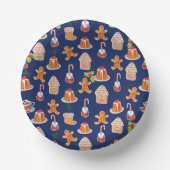 Weihnachtsdesserts Pappteller (Vorderseite)