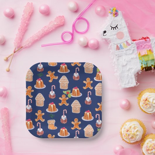 Weihnachtsdesserts Pappteller (Party)