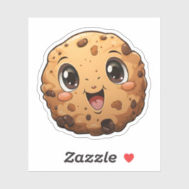 Weihnachtsdesserts runder Keks mit Niedlichen Auge Aufkleber