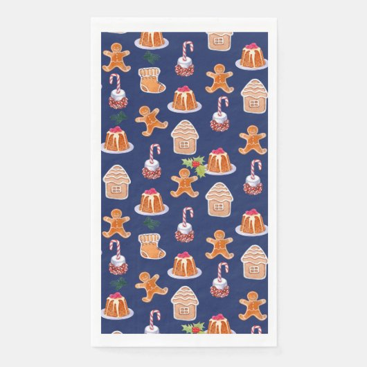 Weihnachtsdesserts Serviette (Vorderseite)