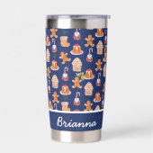 Weihnachtsdesserts Tumbler Personalisiert Thermobecher (Links)