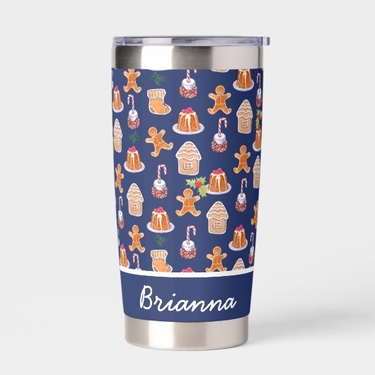 Weihnachtsdesserts Tumbler Personalisiert Thermobecher (Links)