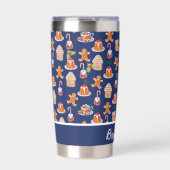 Weihnachtsdesserts Tumbler Personalisiert Thermobecher (Vorderseite)