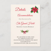 Weihnachtsdetails - Eintrittskarte Begleitkarte (Vorderseite)