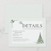 Weihnachtsdetails Feiertagskarte (Vorne/Hinten)