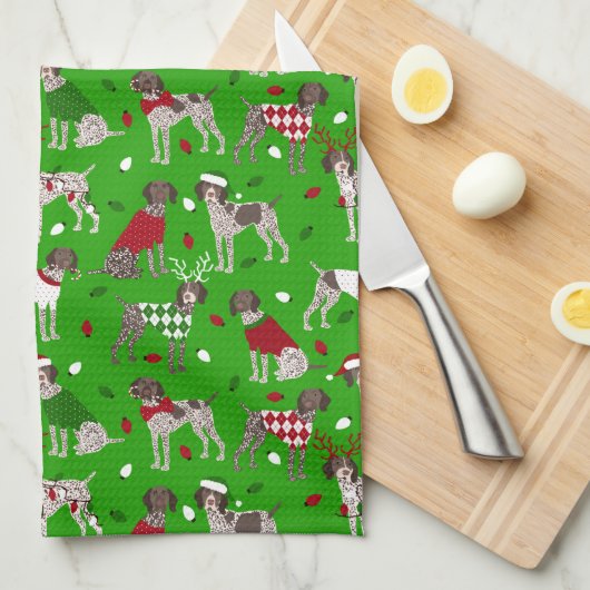 Weihnachtsdeutsch Kurzfilm Geschirrtuch (Viertel Falte)