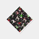 Weihnachtsdeutsch Kurzhaar Pointer Napkins Serviette (Ecke)