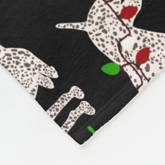 Weihnachtsdeutsch Kurzhaarige Pointer Fleece Blank (Ecke)