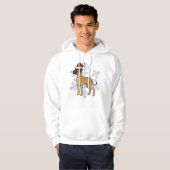 WeihnachtsDeutsche Dogge Hoodie (Vorne ganz)