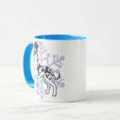 WeihnachtsDeutsche Dogge Tasse (Vorderseite Links)