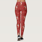 Weihnachtsdeutscher Hirtenmuster Leggings (Rückseite)