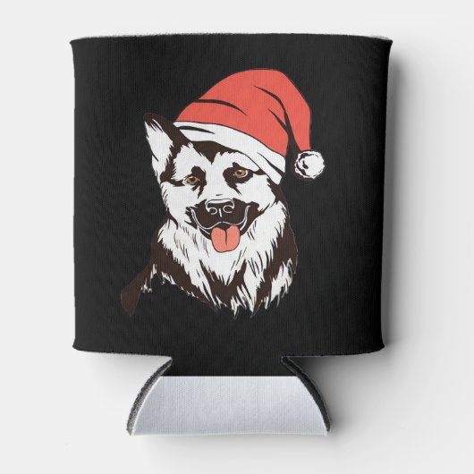 Weihnachtsdeutscher Schäferhund Klassischer T - Sh Dosenkühler (Vorderseite)