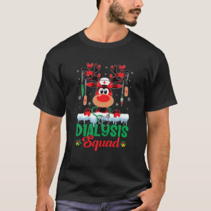 Weihnachtsdialyse Squad Nurse Rentier Buffalo Pl T-Shirt